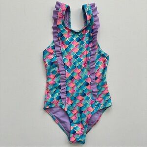 XOXO Girls Mermaid One Piece Swimsuit Size 4